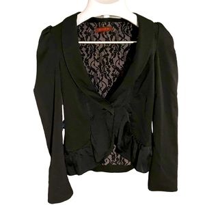 Review Blazer Ruffled shoulders Black 34
